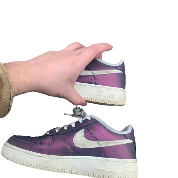 Rare 2016 Nike Air Force 1 Low LV8 'Iridescent Still Blue' Size 7 - Picture 8 of 9